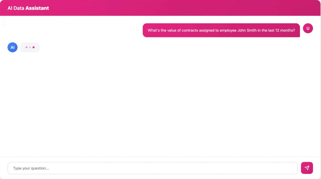 AI Data Assistant demo